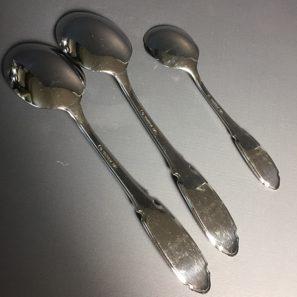 Gorham Eclipse vintage stainless serving spoons - Picture 6 of 10
